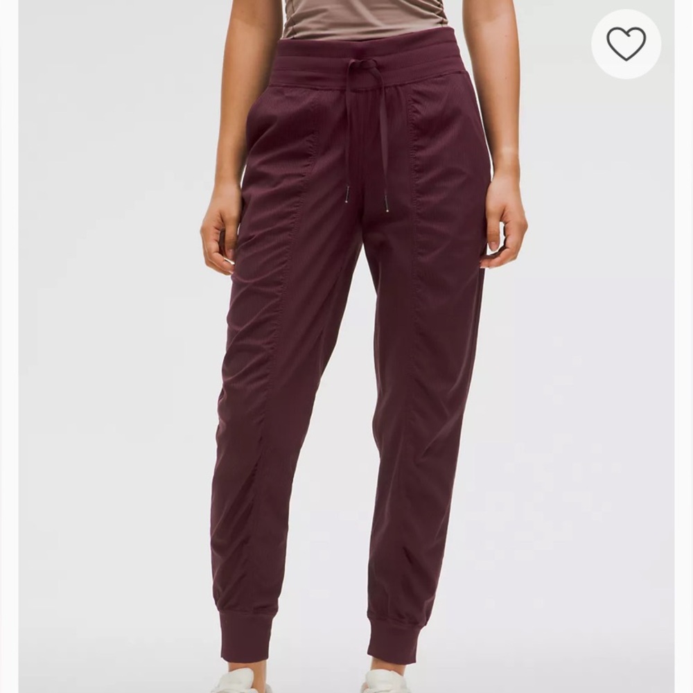 Lululemon Dance Studio Pants Joggers Burgundy Athletic Training